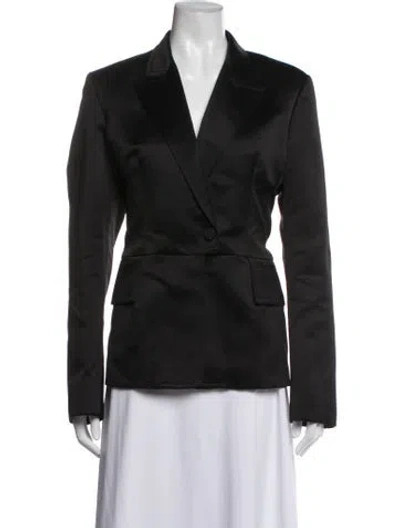 Pre-owned Tom Ford Silk Blazer In Black