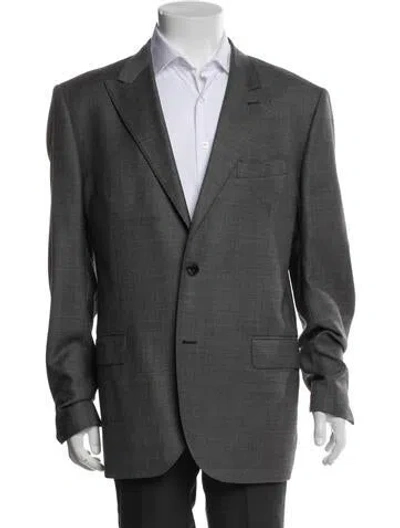 Pre-owned Tom Ford Silk Blazer In Gray