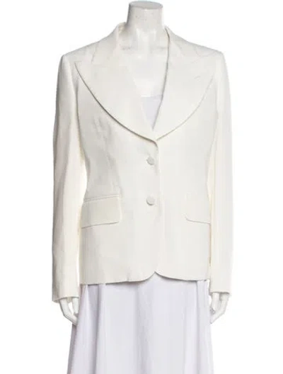 Pre-owned Tom Ford Silk Blazer In Neutral