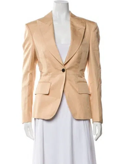 Pre-owned Tom Ford Silk Blazer In Neutral