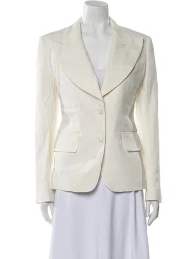 Pre-owned Tom Ford Silk Blazer In Neutral