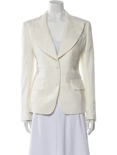 Pre-owned Tom Ford Silk Blazer In Neutral