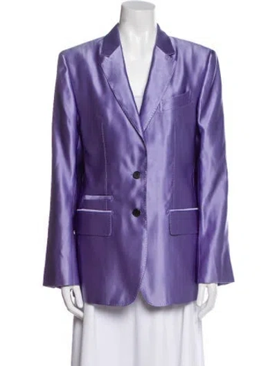 Pre-owned Tom Ford Silk Blazer In Purple