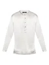Tom Ford Silk-blend Pajama Shirt In White
