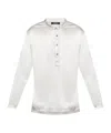 Tom Ford Silk-blend Pajama Shirt In White