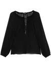 Tom Ford Silk Blouse In Black