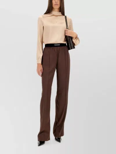 Tom Ford Silk Blouse In Neutral