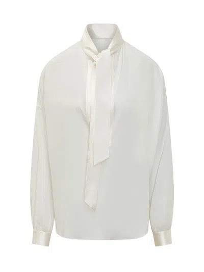 Tom Ford Silk Blouse In White