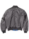 Tom Ford Silk Bomber Jacket In Gray