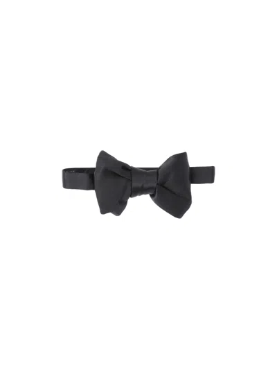 Tom Ford Silk Bow Tie In Black