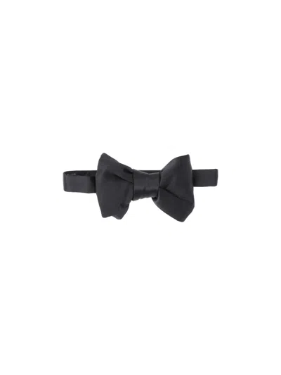 Tom Ford Silk Bow Tie In Black