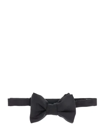 Tom Ford Silk Bow Tie In Black