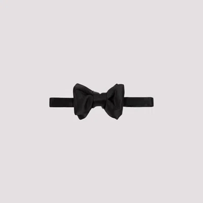 Tom Ford Silk Bow Tie In Black