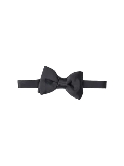 Tom Ford Silk Bow Tie In Black