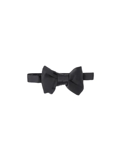 Tom Ford Silk Bow Tie In Black