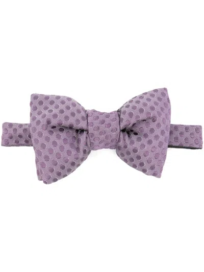 Tom Ford Silk Bow Tie In Purple