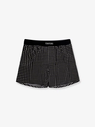 Tom Ford Silk Boxer In Black