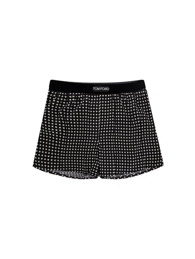 Tom Ford Silk Boxer In Black