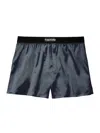 Tom Ford Boxershorts Aus Einem Seidengemisch In Blue