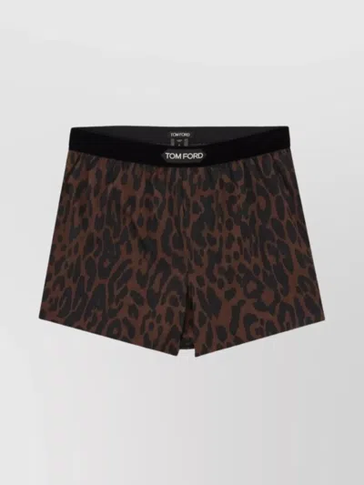TOM FORD SILK BOXERS ANIMAL PRINT