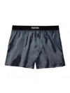 Tom Ford Boxershorts Aus Einem Seidengemisch In Blue