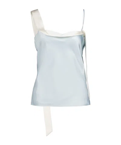 Tom Ford Silk Camisole Top In Blue