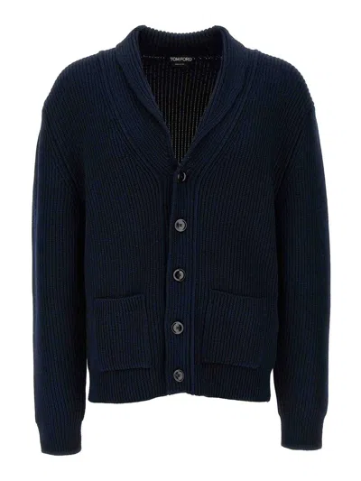 TOM FORD CÁRDIGAN - AZUL