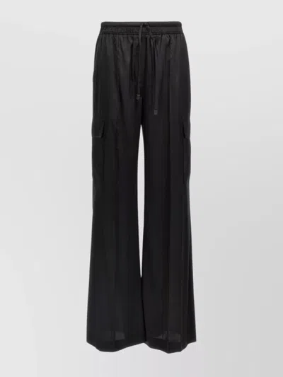 TOM FORD SILK CARGO TROUSERS ELASTIC WAISTBAND