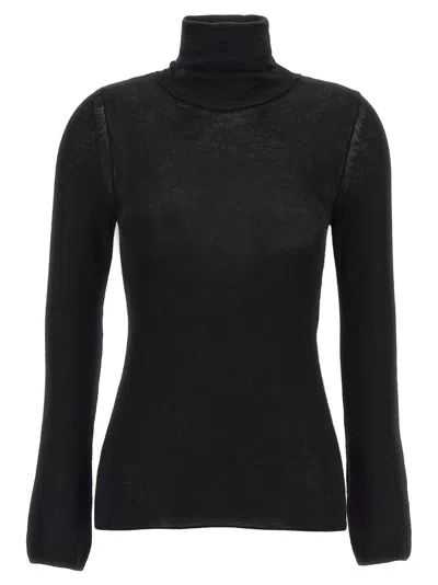 Tom Ford Cashmere Silk Turtleneck Sweater In Black