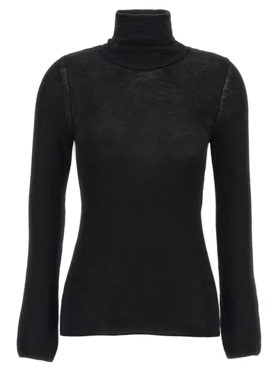 Tom Ford Cashmere Silk Turtleneck Sweater In Black