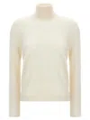 Tom Ford Silk Cashmere Turtleneck Sweater In White