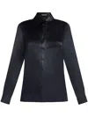 Tom Ford Silk-charmeuse Shirt In Black