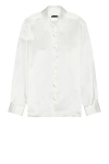 Tom Ford Shirt In Silk White