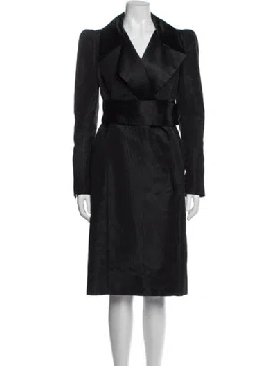 Pre-owned Tom Ford Silk Coat In Black