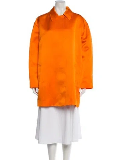 Pre-owned Tom Ford Silk Coat In Orange