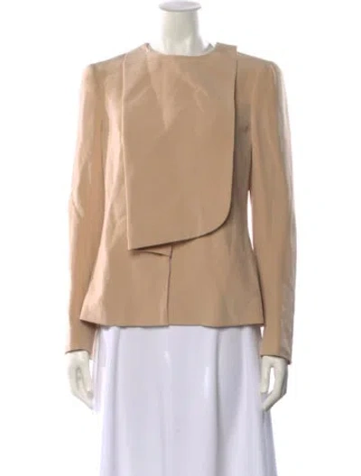 Pre-owned Tom Ford Silk Crew Neck Blouse W/ Tags In Gold