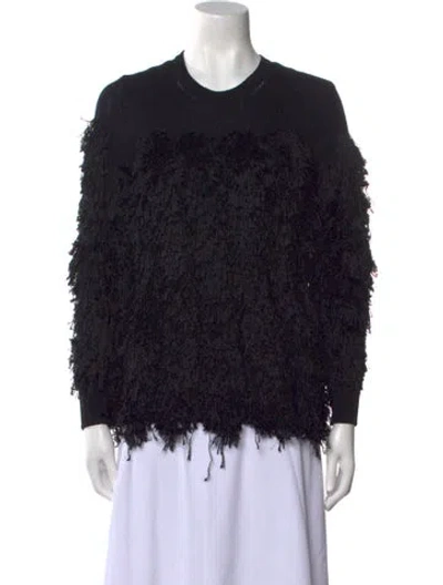 Pre-owned Tom Ford Silk Crew Neck Sweater In Black