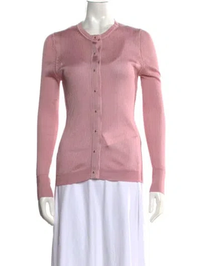 Pre-owned Tom Ford Silk Crew Neck Sweater In Pink