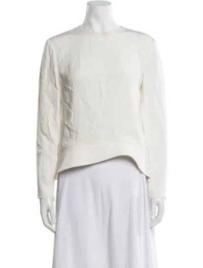 Pre-owned Tom Ford Silk Crew Neck Sweatshirt In Neutrals