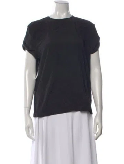 Pre-owned Tom Ford Silk Crew Neck Top In Gray