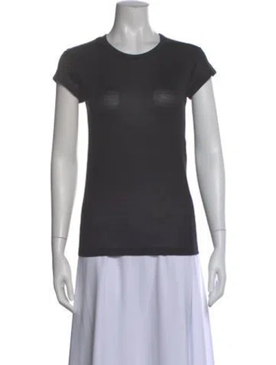 Pre-owned Tom Ford Silk Crew Neck T-shirt In Black