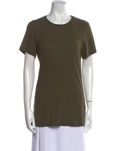 Pre-owned Tom Ford Silk Crew Neck T-shirt In Green