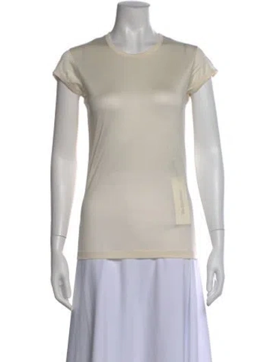 Pre-owned Tom Ford Silk Crew Neck T-shirt In Neutral