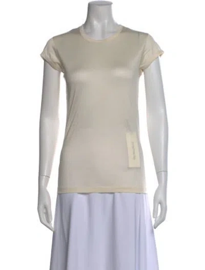Pre-owned Tom Ford Silk Crew Neck T-shirt In Neutral