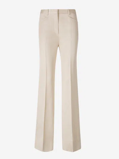 Tom Ford Silk Dress Trousers In Neutral