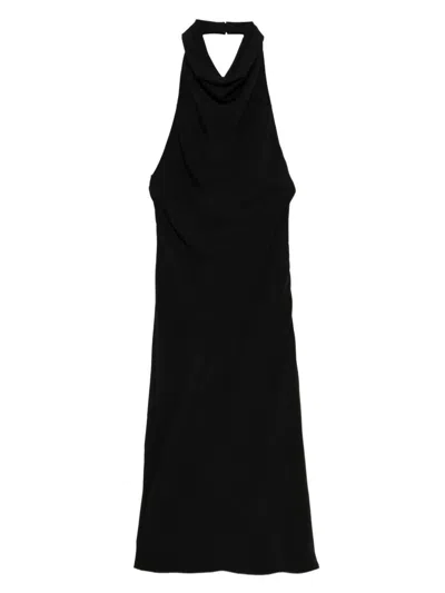 TOM FORD TOM FORD SILK DRESS WITH HALTERNECK