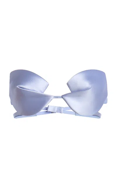 Tom Ford Silk Duchesse Strapless Evening Bra In Transparent