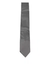 Tom Ford Silk Geometric-pattern Tie In Gray