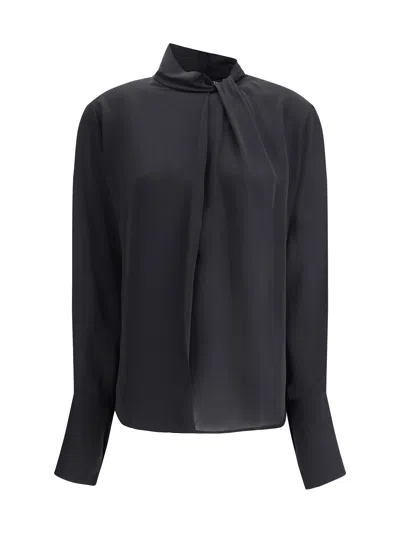 Tom Ford Silk Georgette Blouse In Black