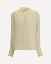 Tom Ford Silk Georgette Blouse In Neutral